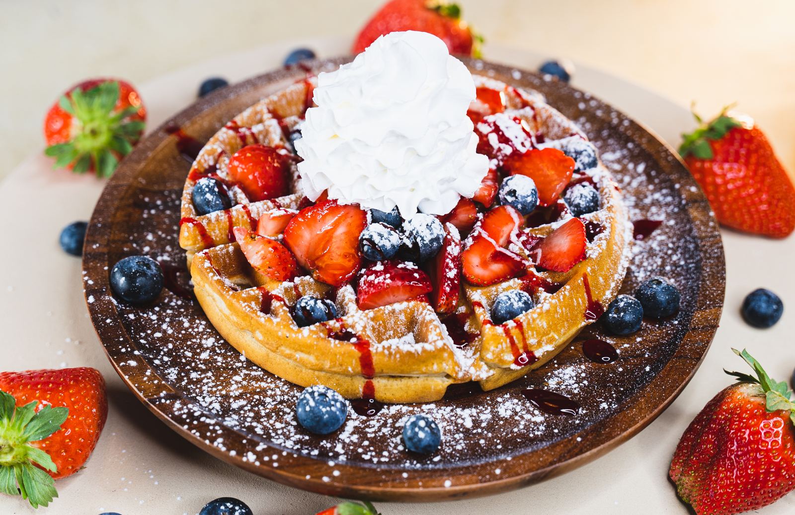Very Berry Belgian waffle